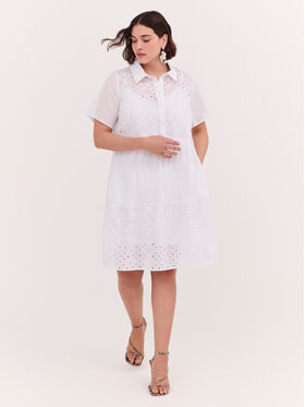 Fiorella Rubino Fiorella Rubino Sukienka wieczorowa 7085T001769N0S1 Biały A-Line Fit