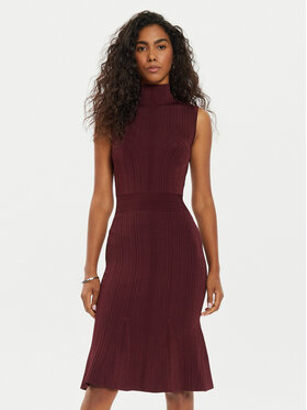 Marciano Guess Marciano Guess Coctailkleid 4BGK30 5036Z Dunkelrot Regular Fit