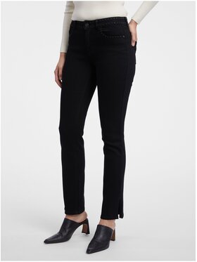 Orsay Orsay Spodnie damskie 312181667000__38 Czarny Regular Fit