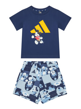 adidas adidas Súprava Tričko a šortky Disney Mickey Mouse JD0377 Tmavomodrá Regular Fit