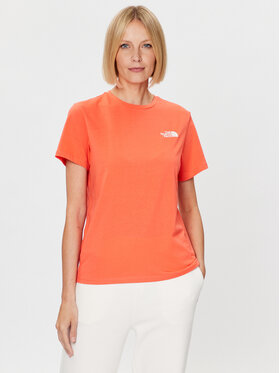 The North Face The North Face Póló Foundation Graphic NF0A55B2 Narancssárga Regular Fit