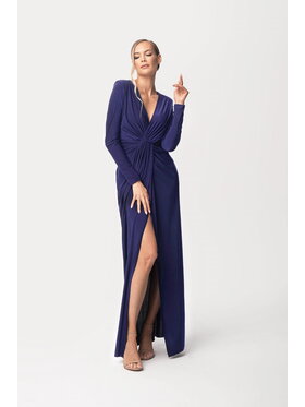 Aurora Aurora Sukienka koktajlowa Brigette Granatowy Curvy Fit