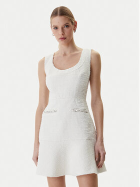 Guess Guess Koktejlové šaty W6RK28 WJ632 Écru Regular Fit