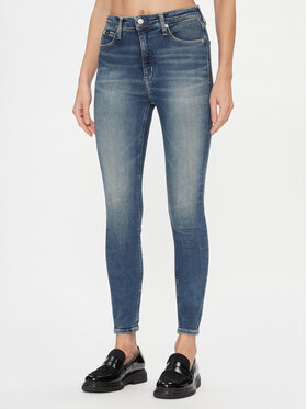 Calvin Klein Jeans Calvin Klein Jeans Джинси High Rise Super Skinny Ankle J20J222146 Голубий Skinny Fit