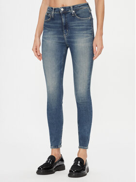 Calvin Klein Jeans Calvin Klein Jeans Džinsai High Rise Super Skinny Ankle J20J222146 Mėlyna Skinny Fit