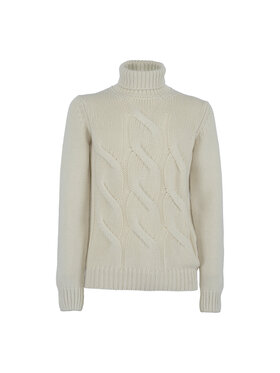 ACANFORA ACANFORA Sweter DAGIAMMI-1 Biały Regular Fit