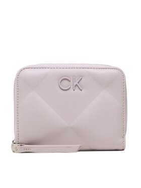 Calvin Klein Calvin Klein Malá dámska peňaženka Re-Lock Quilt Za Wallet Md K60K610785 Fialová