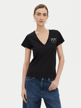 PINKO PINKO Marškinėliai 100372 A24E Juoda Regular Fit
