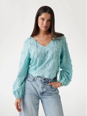 Guess Guess Top 174543 Niebieski Classic Fit