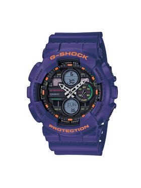 G-Shock G-Shock Zegarek GA-140-6AER Fioletowy