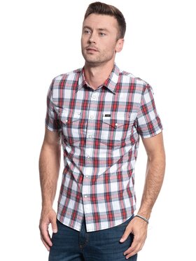 Lee Lee Camicia WESTERN SS SHIRT Rosso Regular Fit