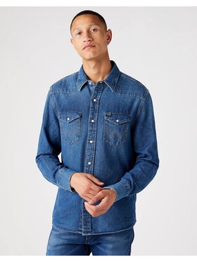 Wrangler Wrangler Koszula 27MW Niebieski Regular Fit