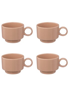 MIAhome MIAhome Komplet filiżanek do espresso 100 ml THALITA I Różowy