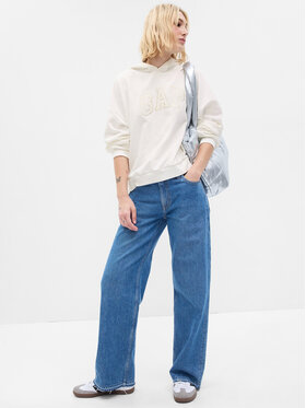 Gap Gap Mikina 729733-05 Bílá Regular Fit