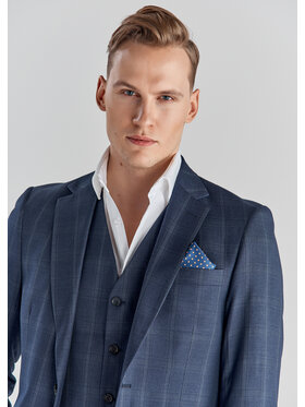 Pako Lorente Pako Lorente Kamizelka P21WF-8G-077 Granatowy Slim Fit