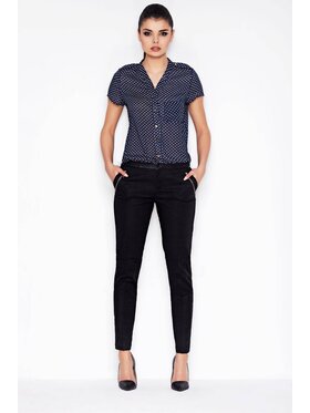 Awama Awama Koszula A071 Granatowy Basic Fit