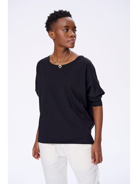 blue shadow blue shadow Bluzka Jazel Czarny Regular Fit