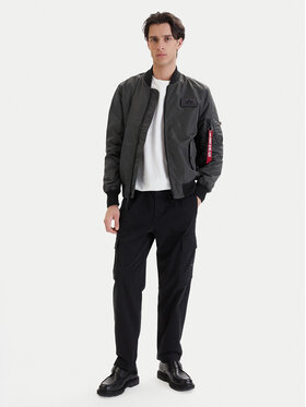 Alpha Industries Alpha Industries Μπόμπερ μπουφάν MA-1 TTC Two Tone 126101 Γκρι Regular Fit