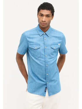 Mustang Mustang Camicia Eloy Blu Regular Fit