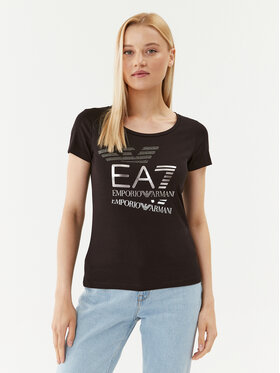EA7 Emporio Armani EA7 Emporio Armani T-Shirt 6RTT35 TJFKZ 1200 Černá Regular Fit