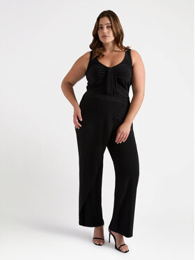 Fiorella Rubino Fiorella Rubino Spodnie materiałowe P811L002095N033 Czarny Regular Fit