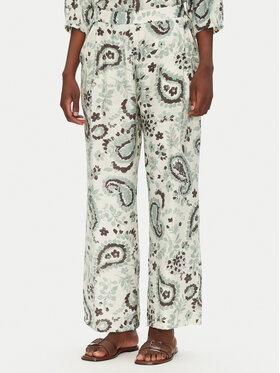 Fransa Fransa Pantaloni din material 20615422 Verde Regular Fit