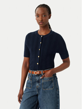 Tommy Hilfiger Tommy Hilfiger Kardigan Summer WW0WW50070 Tamnoplava Slim Fit