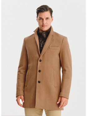 Pako Lorente Pako Lorente Płaszcz zimowy P25WF-7X-016 Beżowy Classic Fit