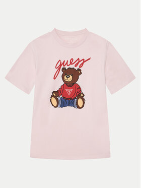 Guess Guess T-Shirt H4BJ06 I3Z14 Růžová Regular Fit