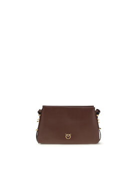 PINKO PINKO Τσάντα Brown Calf Leather Bos Taurus Shoulder Λευκό