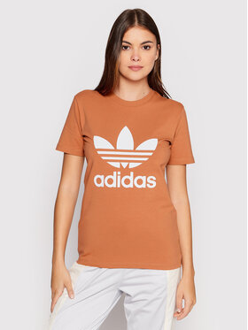 adidas adidas T-Shirt adicolor Classics Trefoil HK9637 Oranžová Regular Fit