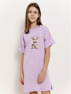 Taro Taro Koszula nocna T3378-01 Fioletowy Basic Fit