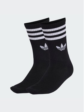 adidas adidas Skarpety długie 3-STRIPES CREW SOCKS 10 PAIRS Czarny