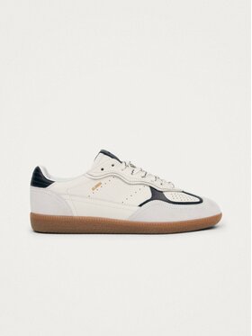 ALOHAS ALOHAS Sneakersy Tb.490 Rife Grain White Black Leather Sneakers Biały