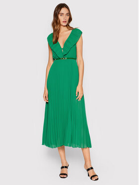Dixie Dixie Koktel haljina A836T024 Zelena Regular Fit