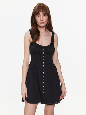 BDG Urban Outfitters BDG Urban Outfitters Nyári ruha BDG AZEALIA MINI 76476605 Fekete Basic Fit