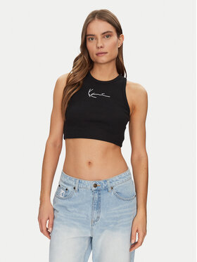Karl Kani Karl Kani Τοπ 6131303 Μαύρο Cropped Fit