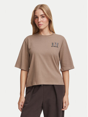 The North Face The North Face T-Shirt NF0A8JAP Dunkelbeige Boxy Fit