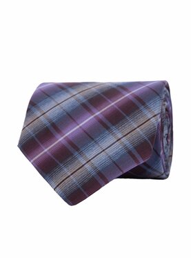 ELSNER ELSNER Krawat JEDWAB ŻAKARD A0036 Niebieski