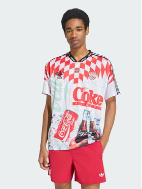 adidas adidas Koszulka techniczna 167796 Biały Loose Fit