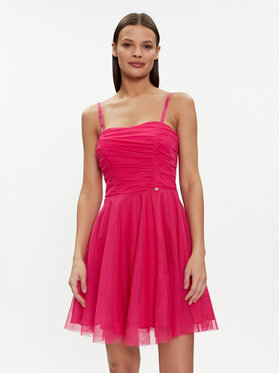 Rinascimento Rinascimento Sukienka koktajlowa CFC0117833003 Różowy A-Line Fit