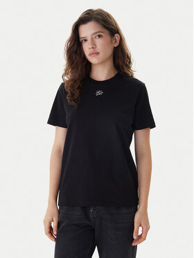 KARL LAGERFELD KARL LAGERFELD Majica B1W17091 Črna Regular Fit