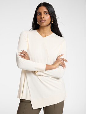 Elena Mirò Elena Mirò Sweter M578Z000719N002 Biały A-Line Fit