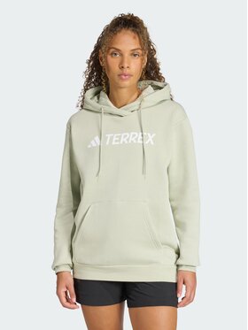 adidas adidas Bluza techniczna Terrex Multi Zielony Loose Fit