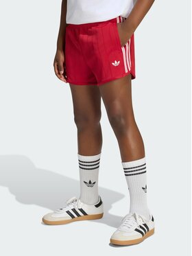 adidas adidas Szorty materiałowe 165395 Czerwony Loose Fit