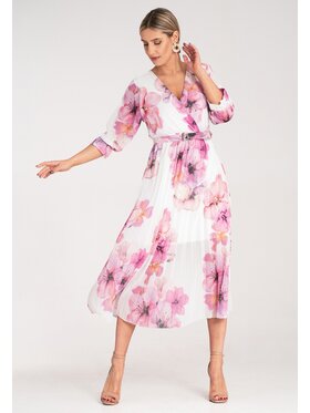 FIGL FIGL Abito da cocktail M1137 Bianco Flared Fit