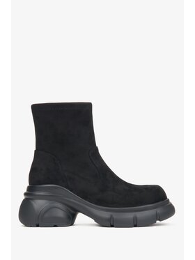 Estro Estro Kotníková obuv s elastickým prvkem ER00116165 Černá