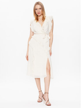 DKNY DKNY Coctailkleid DD2JD393 Écru Regular Fit