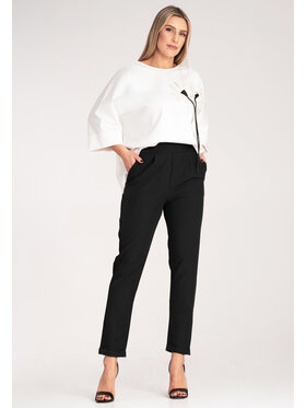 FIGL FIGL Spodnie garniturowe M1161 Czarny Regular Fit