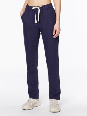 Roxy Roxy Pantaloni din material On The Seashore ERJNP03294 Bleumarin Regular Fit